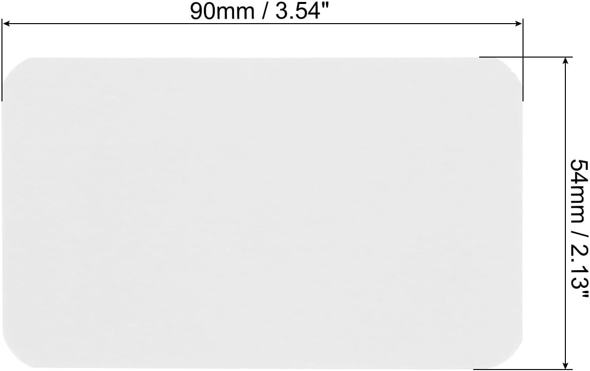 PATIKIL 3.5" x 2" Blank Paper Business Cards, 100 Pack Small Index Flash Cards Words Message Note Card Mini Paper Tags for DIY Gift Craft Scrapbooking, White