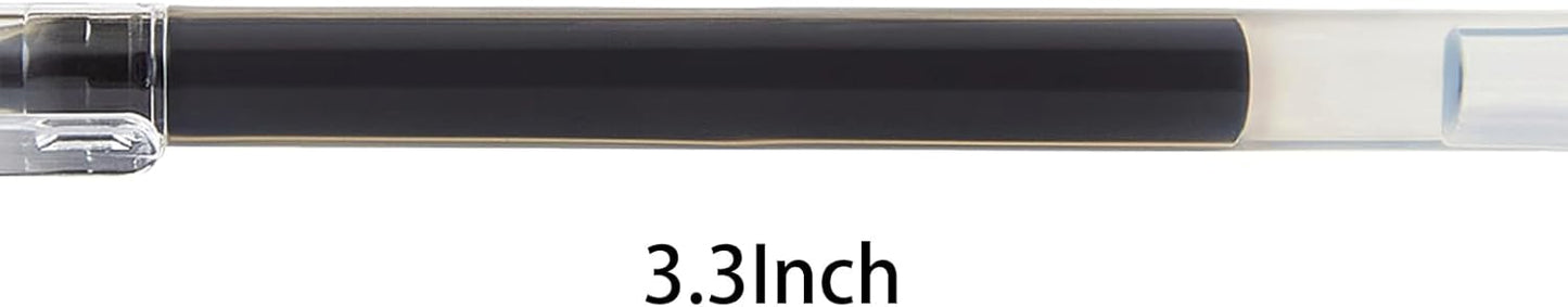 Volcanics Black Erasable Gel Ink Pens 20 Pack – Smooth Writing Heat Erasable Gel Pens with Cap, No Refill Needed, No Smudge, Ideal for School, Office, Journaling, Sketching, Note Taking