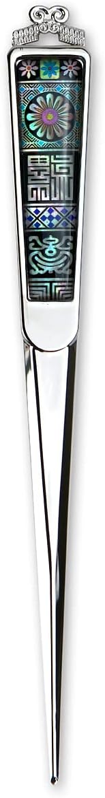 Envelope Opener Cutter Knife – 168mm Decorative Letter Opener for Envelopes, Boxes, Packages – Premium Rustproof Iron Letter Opener – Anti-Fingerprint Treatment (Oriental Pattern)