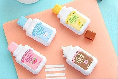 4PCS Milk Bottle Style Correction Tape (Random Color)
