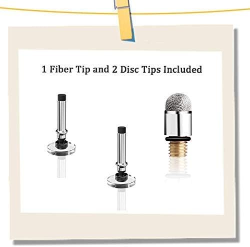 Mixoo Capacitive Stylus Pen, Disc & Fiber Tip 2 in 1 Series, High Sensitivity and Precision, Universal for ipad, iPhone, Tablets and Other Touch Screens, Model: Rose Gold