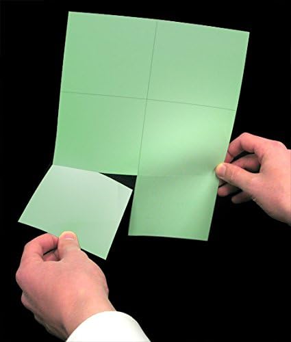 Laser Printer Blank Perforated Cards 6 up per Page (Green, 6000 Cards)