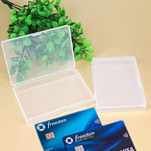 12 Pack Business Card case,Business Card Holder,Credit cards Case,Eyelash Case Holder,Plastic Clear Small storage Case for business cards, credit cards ,eyelash and Gadgets