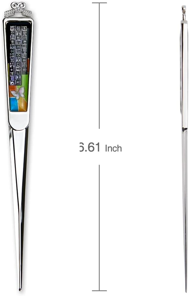 Envelope Opener Cutter Knife – 168mm Decorative Letter Opener for Envelopes, Boxes, Packages – Premium Rustproof Iron Letter Opener – Anti-Fingerprint Treatment (Hangeul(Korean))