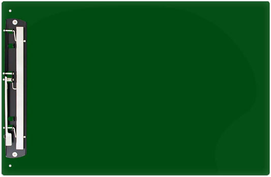 13x19 Clipboard Acrylic Panel Featuring an 11" Hinge Clip Green
