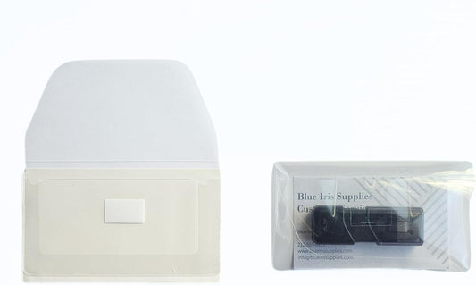 Business Card Pocket - Flash Drive Pocket - Self Adhesive - Open Long - Resealable Flap - BIS10130 (300-Pack), Clear