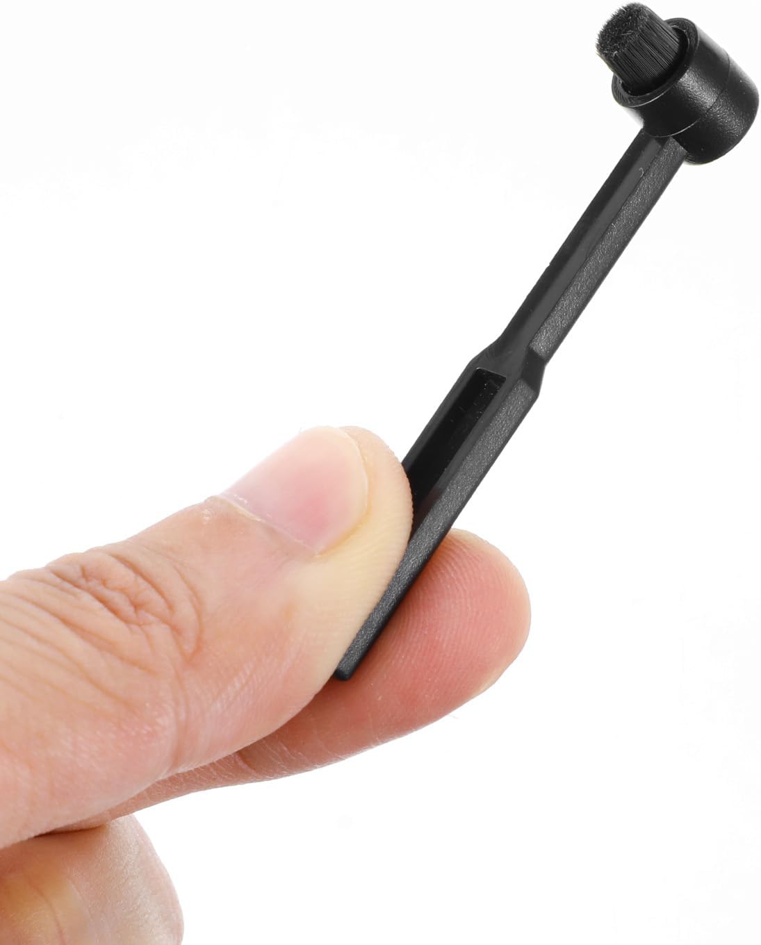 2 Pieces Turntable Stylus Cleaning Brush, Vinyl Record Cleaning Brush Needles Carbon Fiber Vinyl Record Cleaner Anti-Static Stylus Cleaner Brushes for Records Needles Cleanings Dirt and Dust, Black