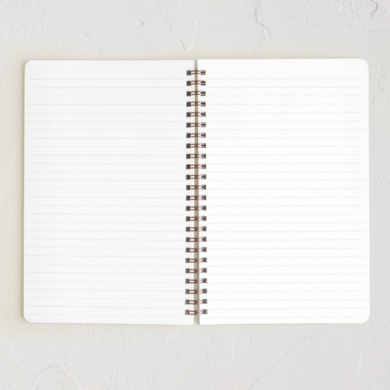 Minted Light Seeker Notebook, Writing Journal for Notes & Journaling, Durable Acrylic Free Cover, Painted, Abstract, Modern Art Design, Spiral Bound Journal Notebook with 80 Lined Pages, 5.5" x 8.5"