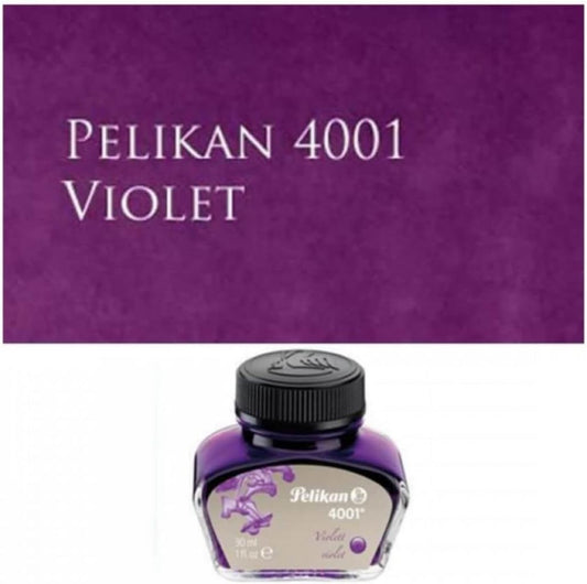 Pelikan 4001 Bottled Ink for Fountain Pens, Violet, 30ml, 1 Each (311886)