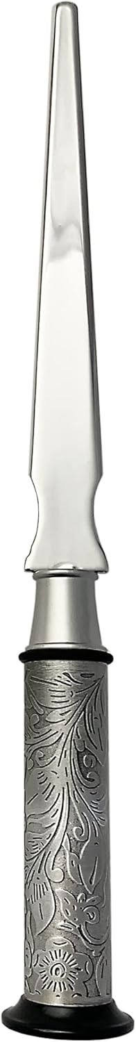 American Coin Treasures Coin Letter Opener Irish Threepence- Antiqued Silvertone Brass Handle-Genuine Harp Coin Ireland