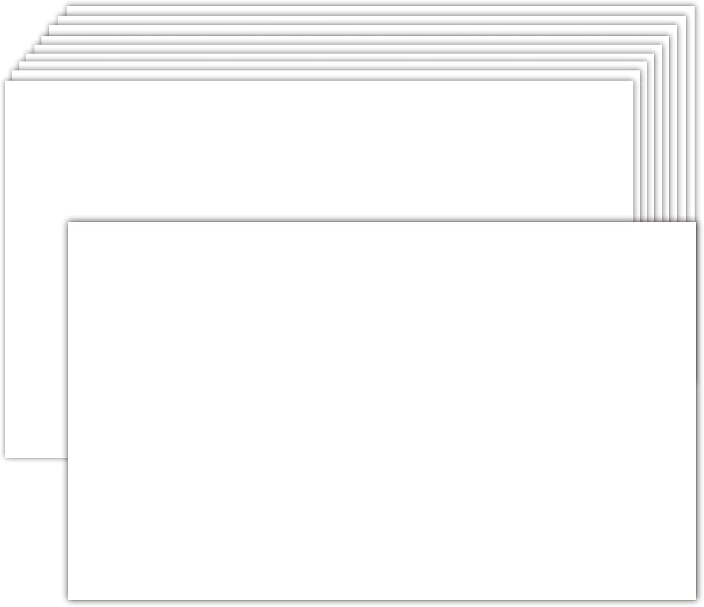 100 Pack White Blank Index Cards 3x5 Unlined Note Cards, Goefun 80lb Heavy Duty Cardstock Thick Paper for Postcards, Photo Paper, Syllable Boards