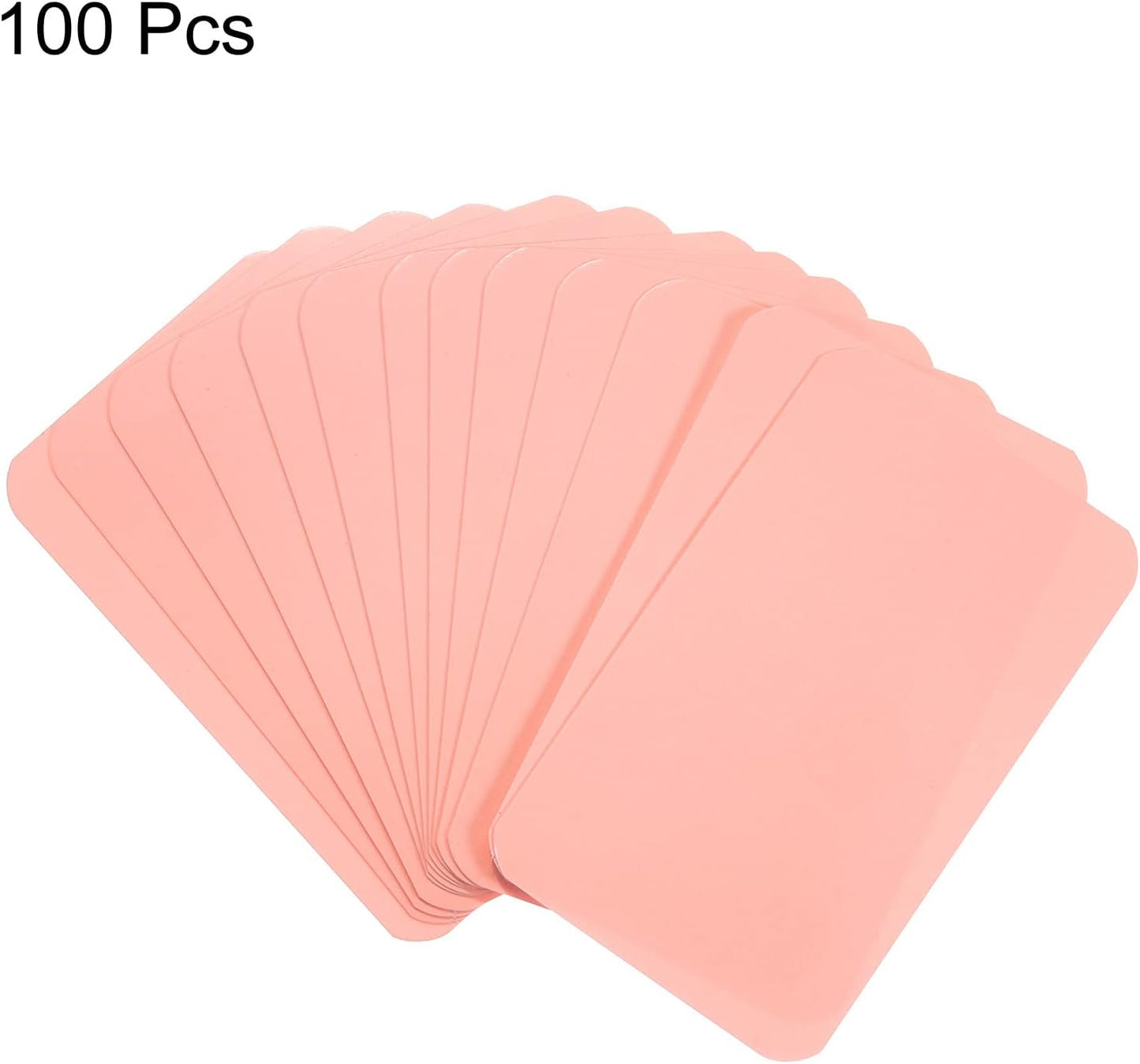 PATIKIL 3.5" x 2" Blank Paper Business Cards, 100 Pack Small Index Flash Cards Words Message Note Card Mini Paper Tags for DIY Gift Craft Scrapbooking, Pink