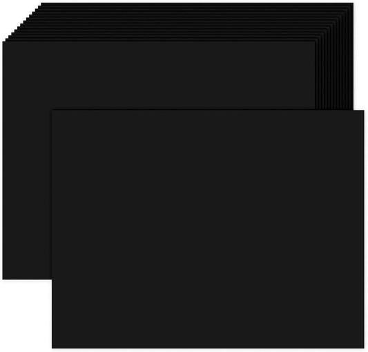100 Pack Black Cardstock 5x7 Blank Card Thick Paper, Goefun 80lb Flat Card Stock Printer Paper for Invitations, Postcards, Photos, DIY