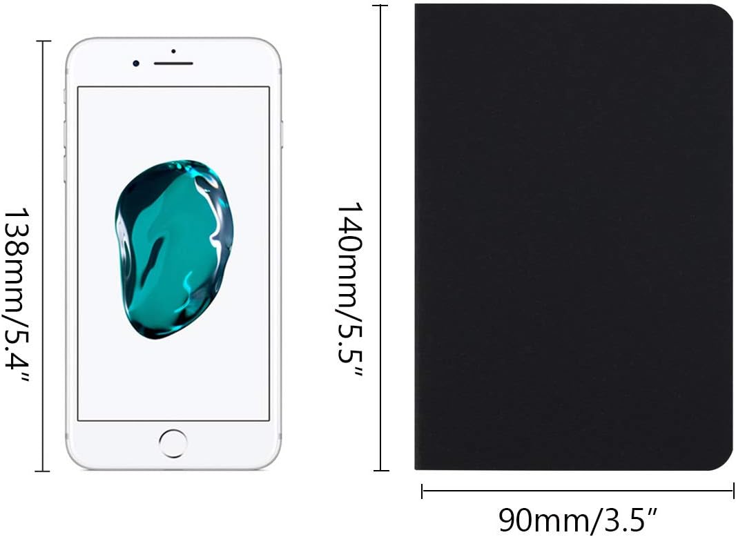 Small Pocket Journals Notebook Bulk, Line Paper, 60 Pages, 3.5x5.5 inch, 12 Pack