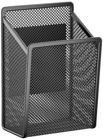 LUCYCAZ Magnetic Pen Holder - Single Magnetic Pencil Locker Holder Organizer, Strong Magnets Mesh Marker Holder Pen Basket for Whiteboard, Refrigerator and Locker