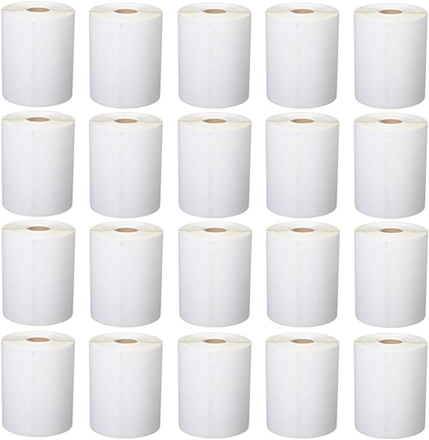 20 Rolls 1744907 Compatible 4XL Internet Postage Shipping Labels, 4" x 6" 4XL Labels, 220 Labels per Roll