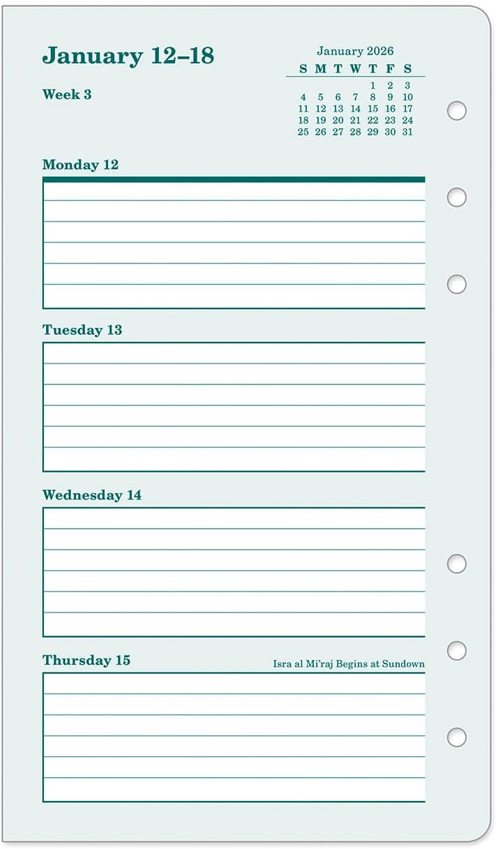 FranklinCovey - Original Weekly Ring-Bound Planner (Jan 2026 - Dec 2026, Pocket)
