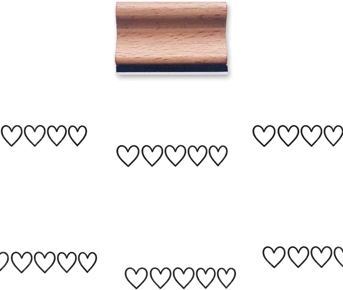 Heart Rating Love Rubber Stamp, 1.3inch Stamp for Scrapbooking Card Making Crafting