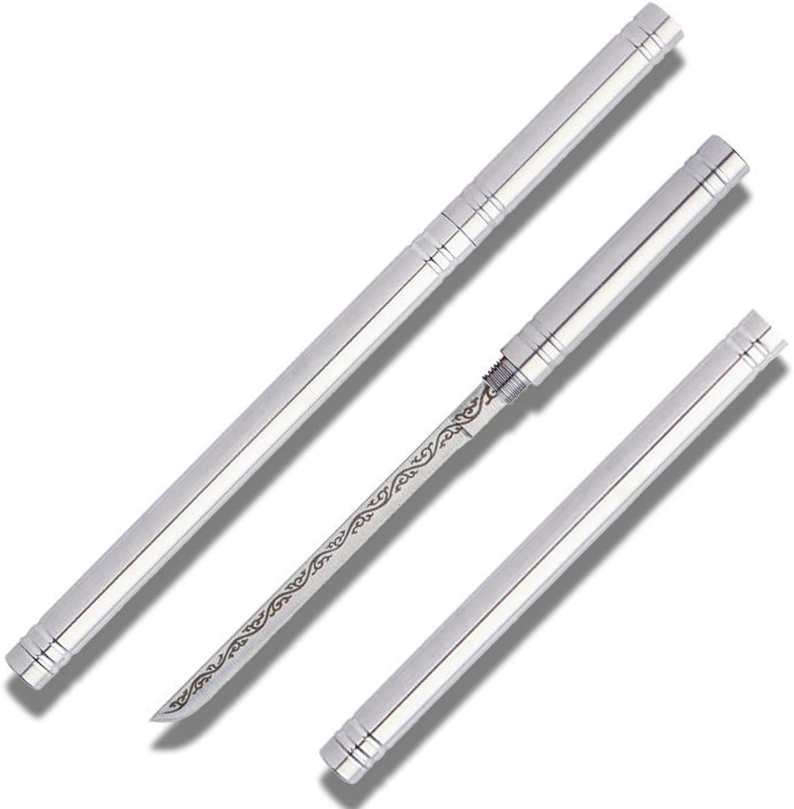 4.13" All-steel Fancy Letter Opener Envelope Slitter, Office Desktop Mail Opener, Stainless Steel Letter Envelope Knife for Home, Office (Stick Shaped, Sliver)