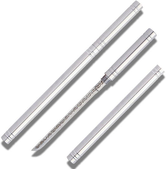 4.13" All-steel Fancy Letter Opener Envelope Slitter, Office Desktop Mail Opener, Stainless Steel Letter Envelope Knife for Home, Office (Stick Shaped, Sliver)