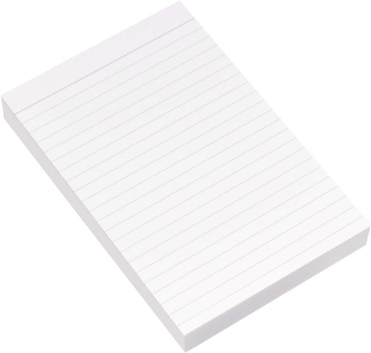 Home Advantage Vertically Ruled White Mini Index Cards, Note Cards (4x6)