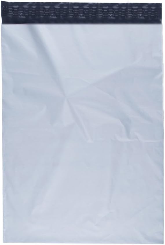 FungLam Poly Mailers Shipping Envelopes Bags, 14.5 x 19 inches, 200 White Polyethylene Self-Seal Envelope-Mailers