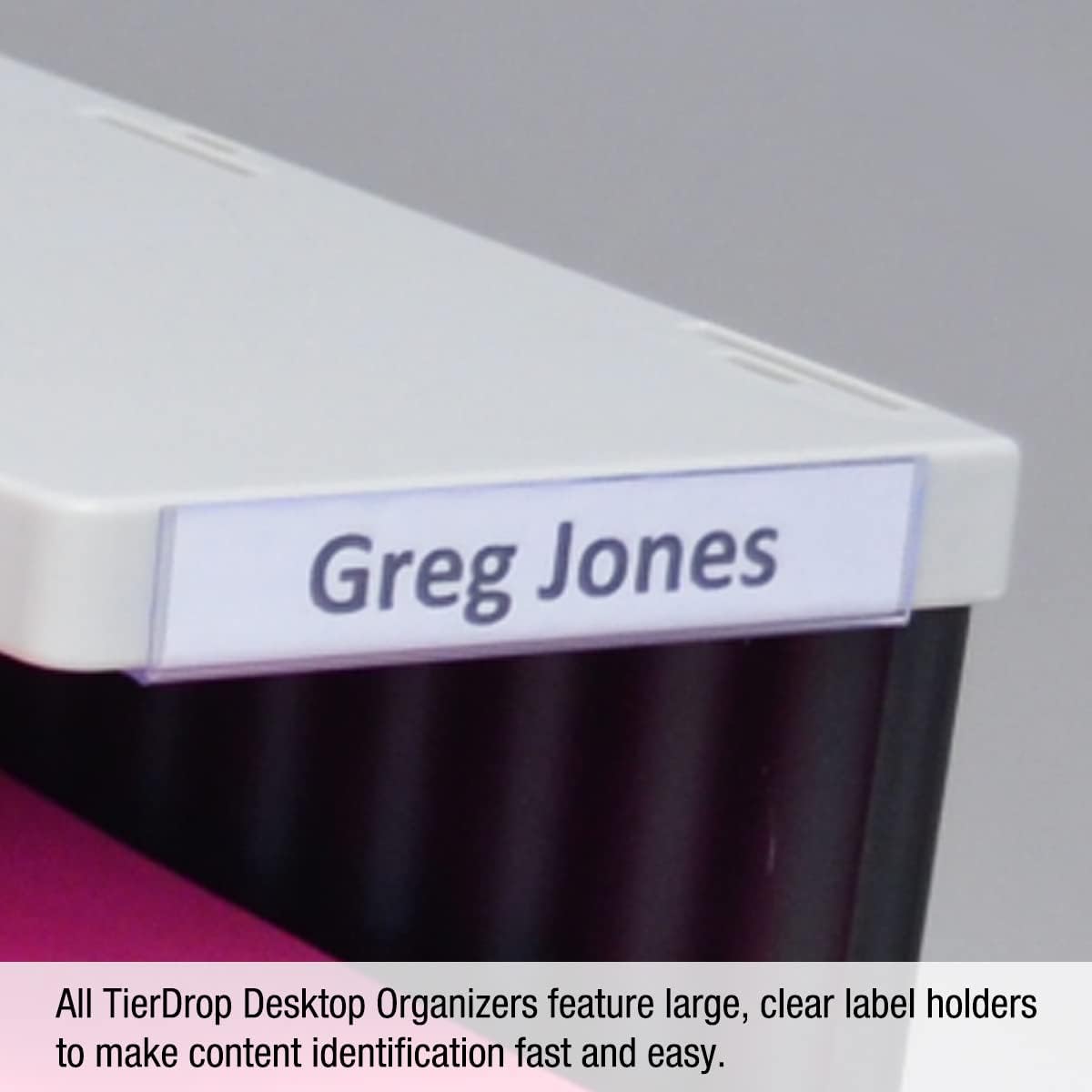 Ultimate Office TierDrop Standard 6-Compartment (add-on Module) - Sorts Documents, Forms & Mail - Durable Construction Features Expandable, Modular, No-Tool Assembly Design (Gray w/Black)