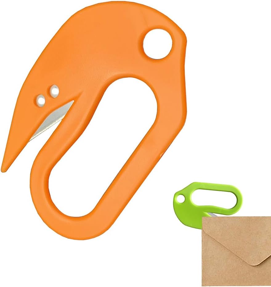 Letter Opener Envelope Slitter, 2025 New Envelope Opener without Damage, Letters Openers for Home, Office, Postal, Women, Men, Office Worker, Graduate, Students (Yellow)