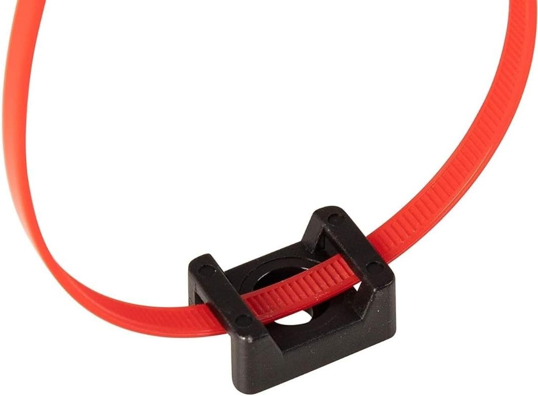 GTSE 12,000 Full Carton Of Black Screw Mounts, Zip Ties Up To 0.35" Wide, Saddle Type Zip Tie Anchors