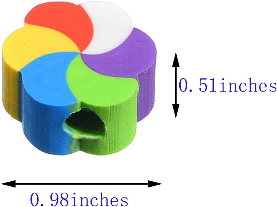 35PCS Fruit Animal Pencil Top Erasers Bulk for Kids,Fun Eraser Caps Cute Topper Erasers for Pencil for Back to School Party Gifts (Pattern Random)