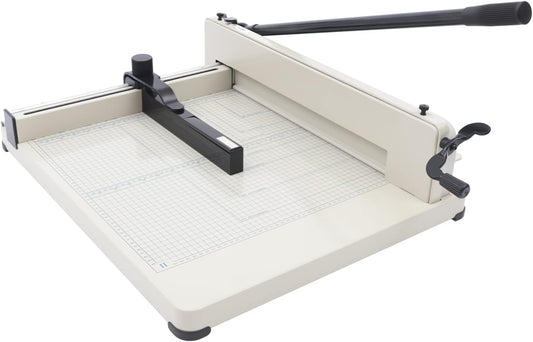 17" Guillotine Paper Cutter A3 Heavy Duty Paper Cutter with Safety Lock Precision Paper Trimmers for Cards PVC Paper Slicer for Office School