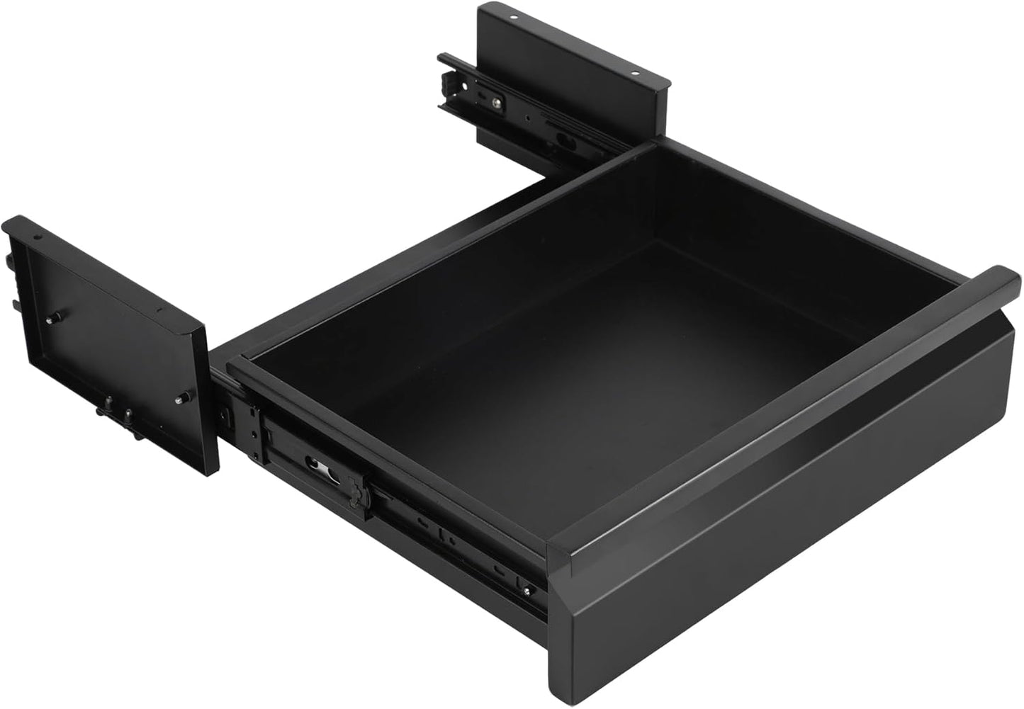 Under Desk Drawer 15.7" x 11.8" x 4.3", Under Desk Pull Out Drawer 4.3” & 7.5” Optional Bracket Height, Storage Organizer for Workbench with Drawers