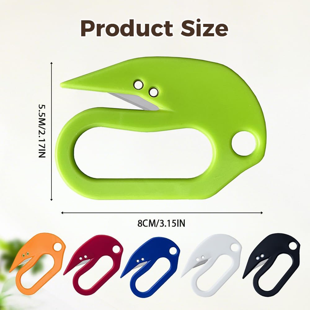 Letter Opener Envelope Slitter, 2025 New Envelope Opener without Damage, Letters Openers for Home, Office, Postal, Women, Men, Office Worker, Graduate, Students (6-Color)