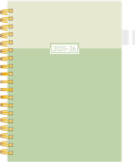 Planner 2025-2026, Academic Planners for Teacher & Student, AIMPEAK Weekly & Monthly Calendar Planner for Women, Daily Planners run from Jul.2025 - Jun.2026, Monthly Tabs, Green, 7"x10"