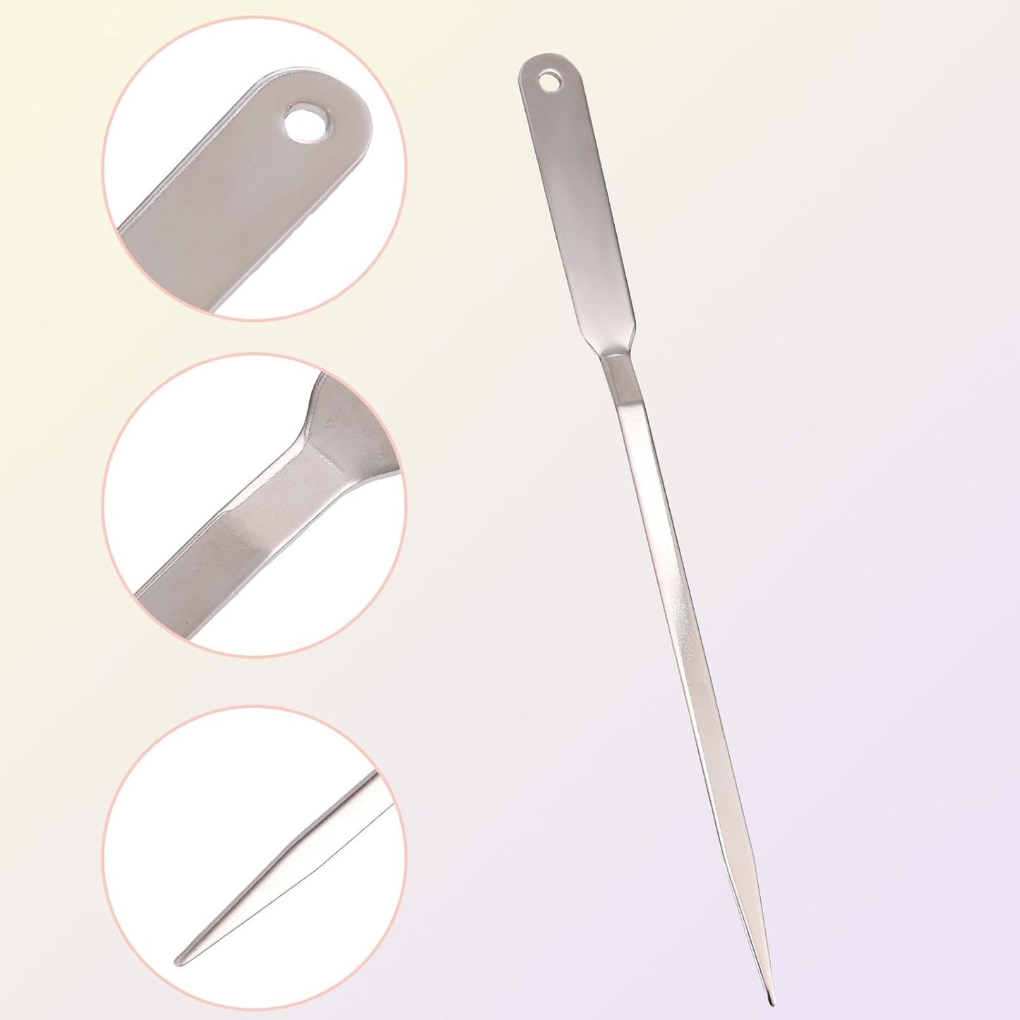 4pcs Letter Opener Envelope Slitter, Stainless Steel Mail Opener Tool Envelope Wrapping Paper Cutter for Home Office School Opening Mail Gift Wrap (Silver)