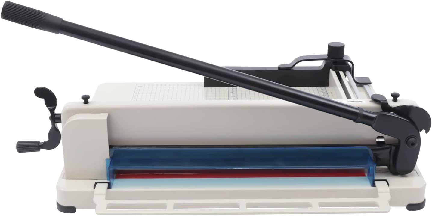 17" Guillotine Paper Cutter A3 Heavy Duty Paper Cutter with Safety Lock Precision Paper Trimmers for Cards PVC Paper Slicer for Office School