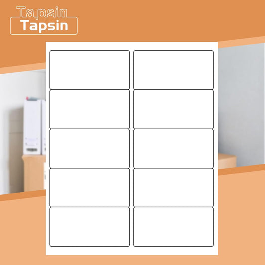 10up Shipping Address Labels, 2 X 4 Labels, Compatible Laser/Inkjet Printer, 5163/18163 Templates Available (2500 Sheets -25000 Labels)