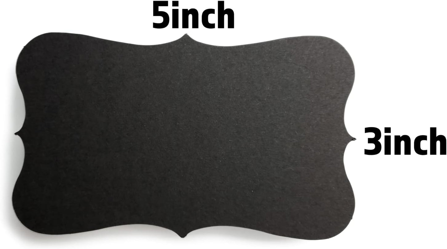 PPAPPAPPIYO 3x5 Black index card stock/Set of 50 Blank index cards250gsm (black)