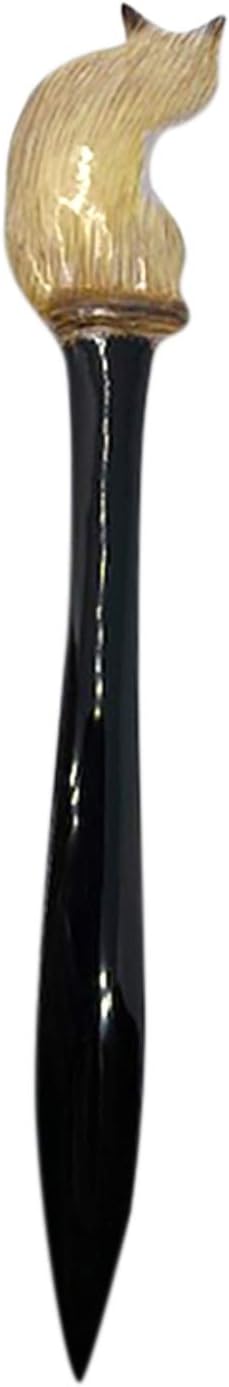 Mad Mags Siamese Cat Letter Opener, Hand Painted Mail Envelope Slitter, Collectibles for Cat Lovers, 8 1/4 Inches