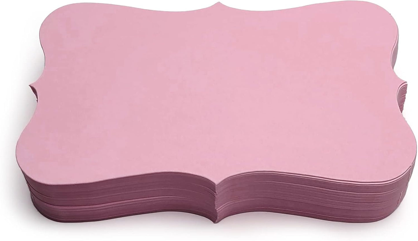 PPAPPAPPIYO 3x5 Pink index card stock/Set of 50 Blank index cards 350gsm (rose pink)