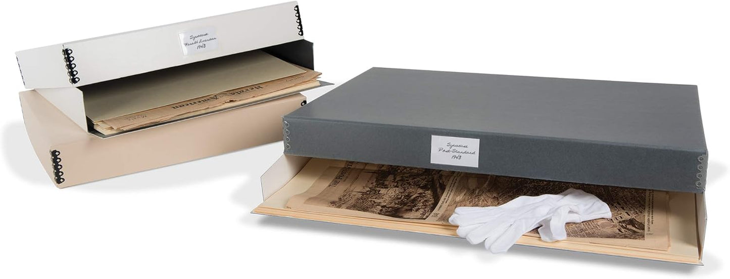 Gaylord Archival Tan Newspaper Preservation Kit - 19W x 25L x 2 1/2" H