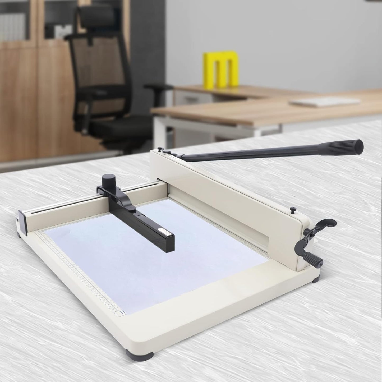 17" Guillotine Paper Cutter A3 Heavy Duty Paper Cutter with Safety Lock Precision Paper Trimmers for Cards PVC Paper Slicer for Office School