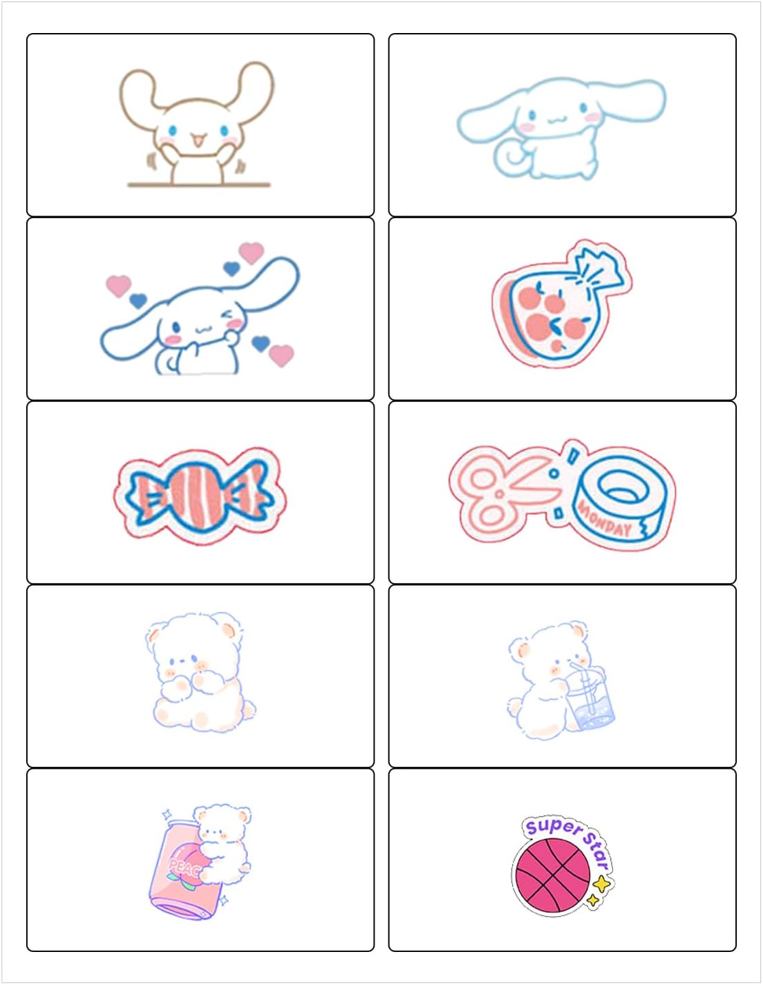 2"x4" Shipping Address Labels, 10-UP Blank Mailing Labels, White Self-Adhesive Customized Stickers for Inkjet and Laser Printer [200 Sheet, 2000 Labels]