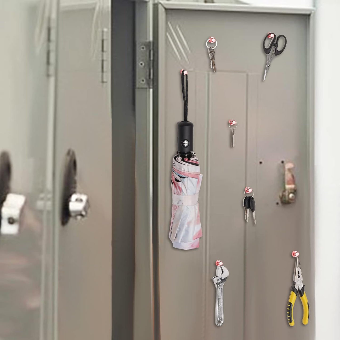 12 Pack Magnetic Push Pins, Rose Gold Strong Fridge Magnets, Whiteboard Magnets, Refrigerator Magnets Strong, Dry Erase Board Magnets for Fridge, Whiteboard, Office, Classroom, Kitchen, Map