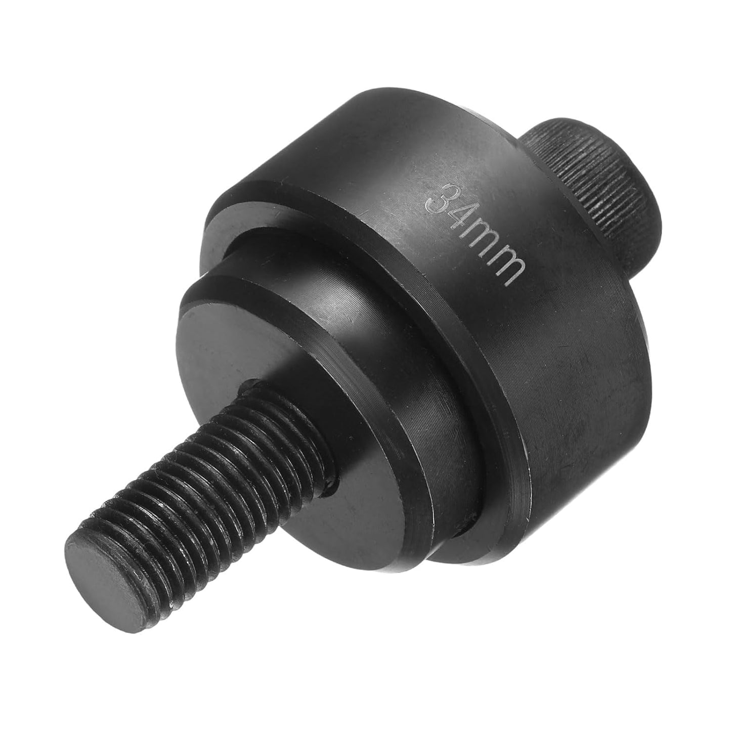 HARFINGTON Sheet Metal Punch Hole Punch 34mm Bearing Steel Precise Cutting Manual Knockout Punch Kit for Metal Steel Plate Sink Stainless Steel, Black