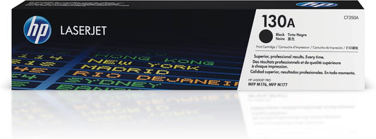 HP 130A Black Toner Cartridge | Works with HP Color LaserJet Pro MFP M176, M177 Series | CF350A