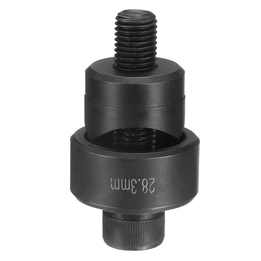 HARFINGTON Sheet Metal Punch Hole Punch 28.3mm Bearing Steel Precise Cutting Manual Knockout Punch Kit for Metal Steel Plate Sink Stainless Steel, Black