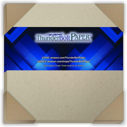 150 Sheets Chipboard 46pt (Point) 7 X 7 Inches Heavy Weight Scrapbook Square Size .046 Caliper Thick Cardboard Craft|Packing Brown Kraft Paper Board