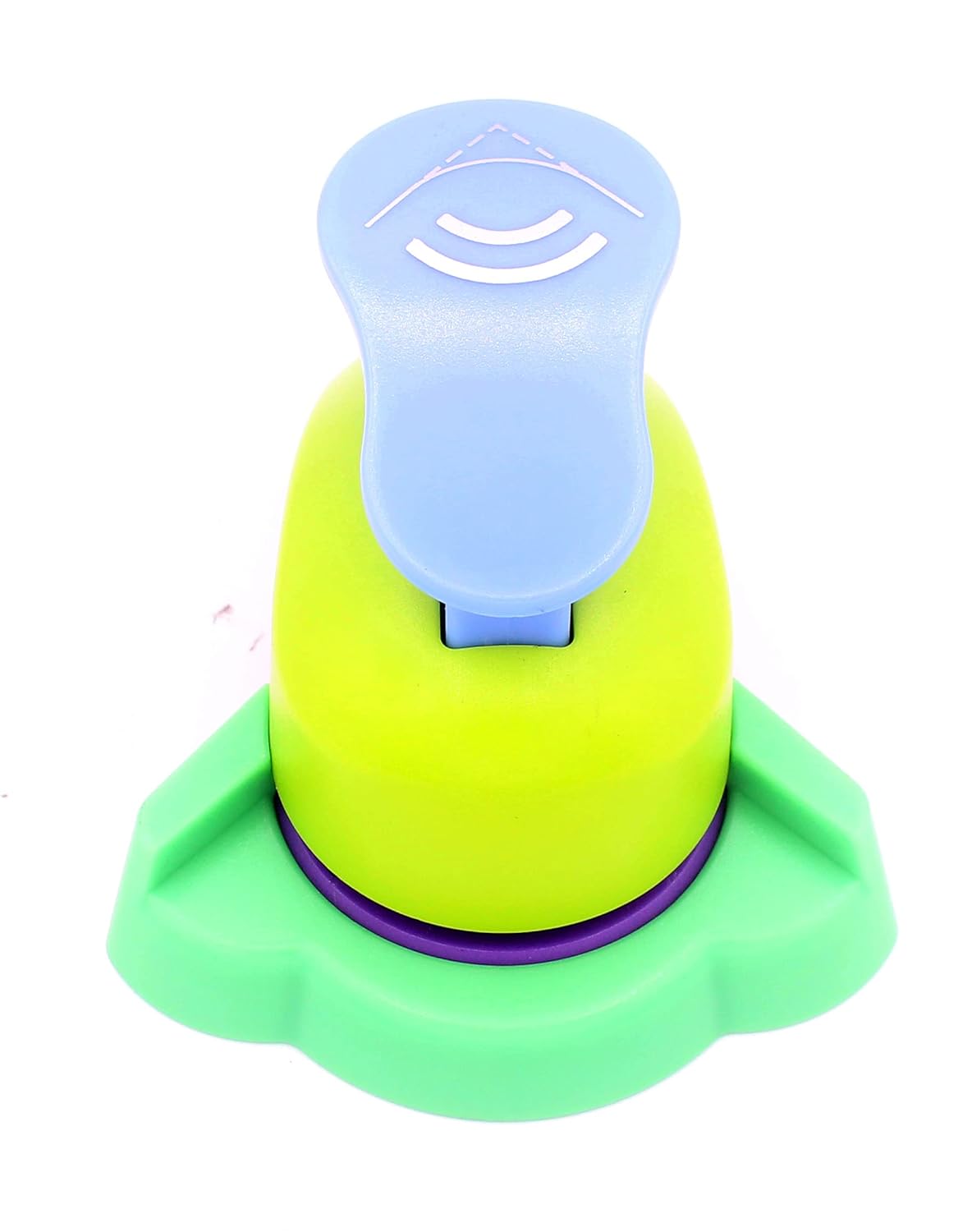 Hollow Right-Angle Embossing Punch - Handmade Scrapbooking Craft Lever Corner Punch (Double Rainbow)