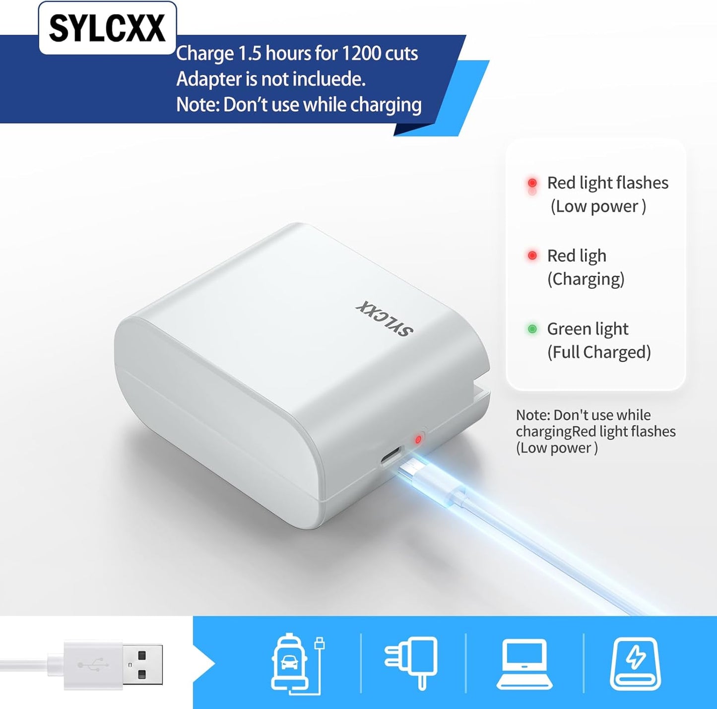 Rechargeable Electric Letter Opener - Letter Openers Envelope Slitter, Electric Envelope Opener, Mail Opener, Universal Envelope Efficient Letter Opener Tool for Office, Home (White)